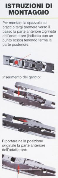 Spazzola tergicristallo Tergiplus Mercedes 64 cm - immagine 5