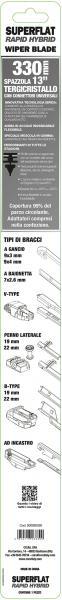 Spazzola tergicristallo Superflat 330 mm - immagine 3