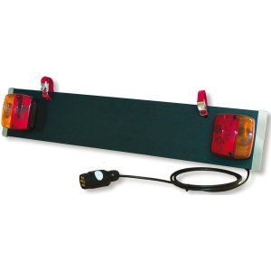 Portatarga con fanali 7 pin