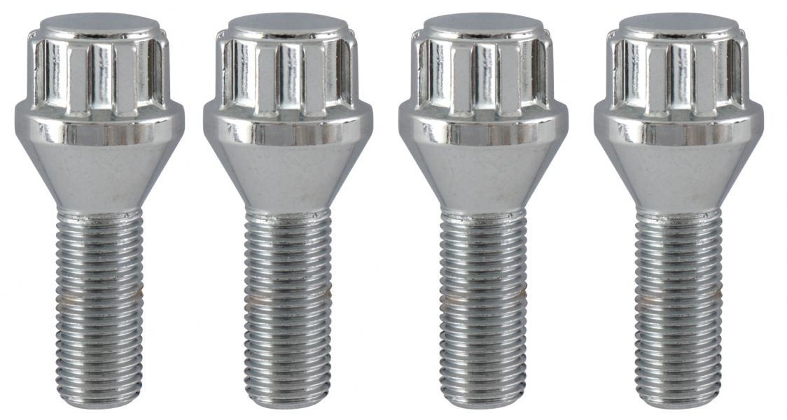 Serie 4 bulloni antifurto per ruote mod. B