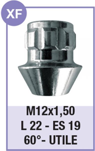 Serie 4 dadi antifurto per ruote mod. XF - immagine 2