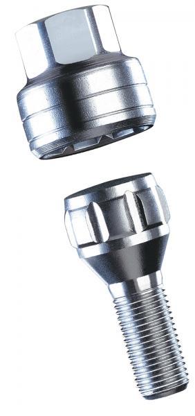 Serie 4 bulloni antifurto per ruote mod. F7 - immagine 4