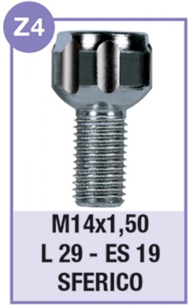 Serie 4 bulloni antifurto per ruote mod. Z4 - immagine 2