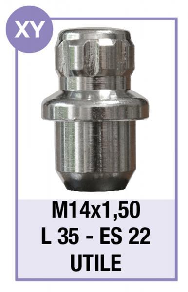 Serie 4 dadi antifurto per ruote mod. XY - immagine 2