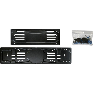 Set portatarghe ant+post in metallo