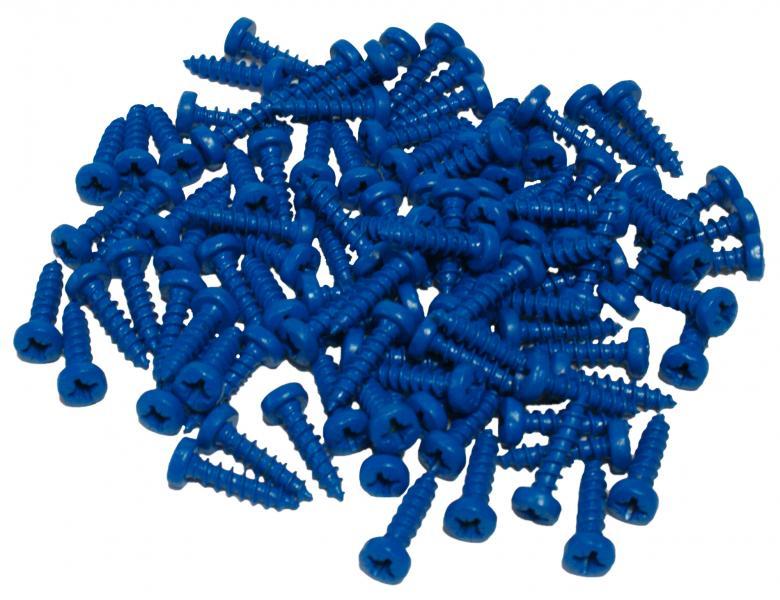Kit 100 viti blu fissaggio targa
