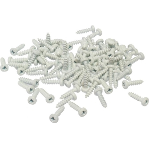 Kit 100 viti bianche fissaggio targa