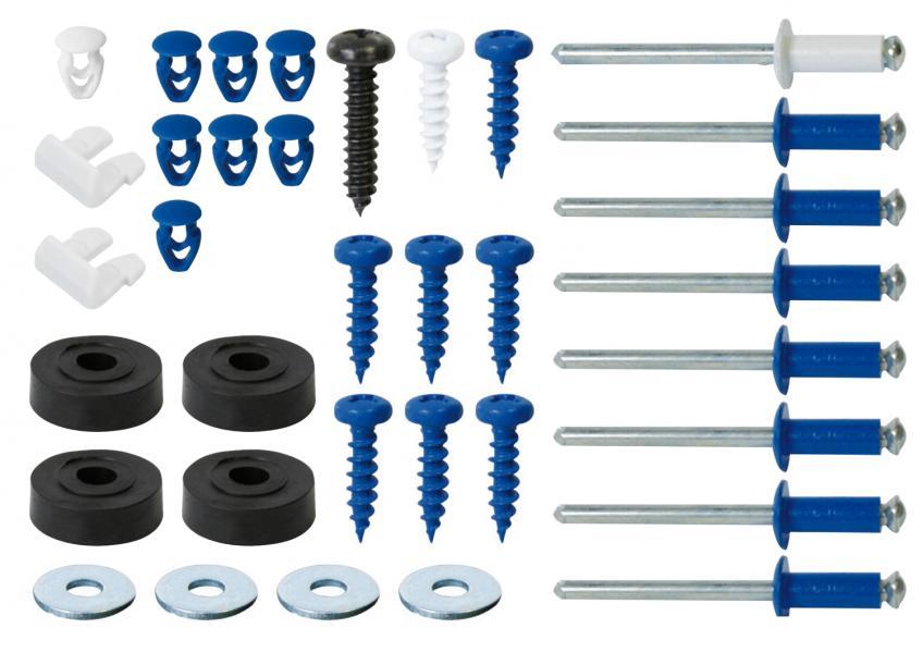 Set portatarghe ant+post in plastica - immagine 2