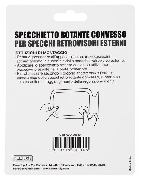 Specchietto rotante convesso per retrovisori esterni - immagine 4