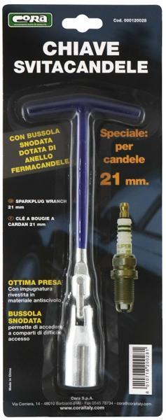 Chiave svitacandele 21 mm - immagine 2