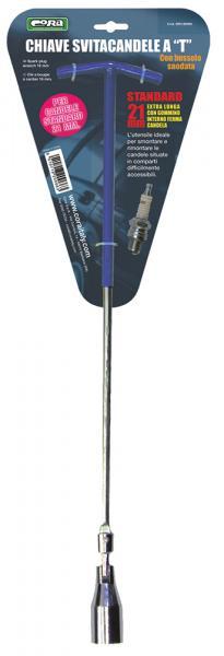 Chiave svitacandele 21 mm lunga