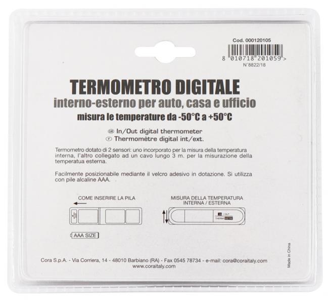 Termometro digitale interno/esterno - immagine 3