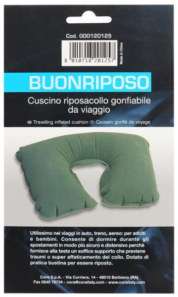Cuscino riposa collo gonfiabile da viaggio - immagine 2