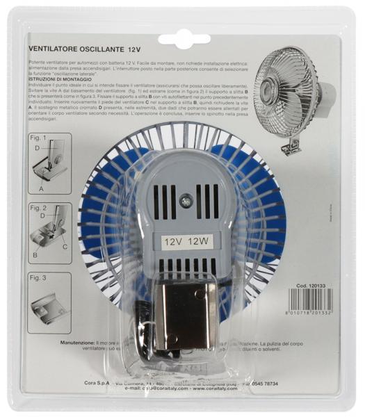 Ventilatore 12V oscillante - immagine 3