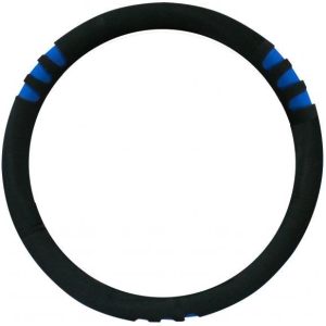 Coprivolante tuning nero/blu