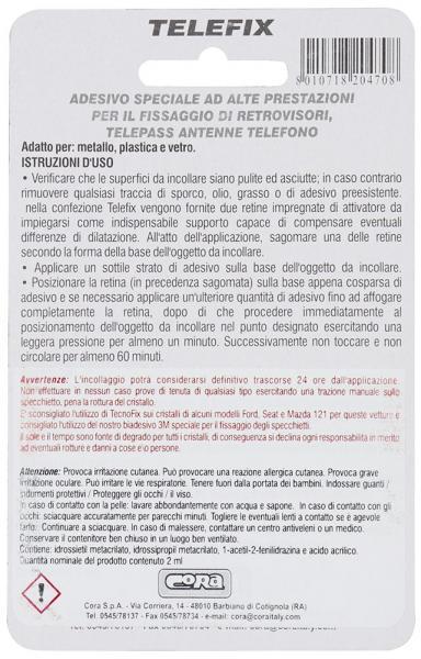 Conf. 6 pz Telefix adesivo specchietti/telepass - immagine 3