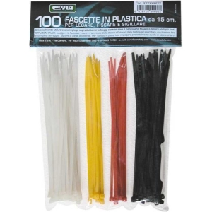 Conf. 100 fascette in plastica 15 cm