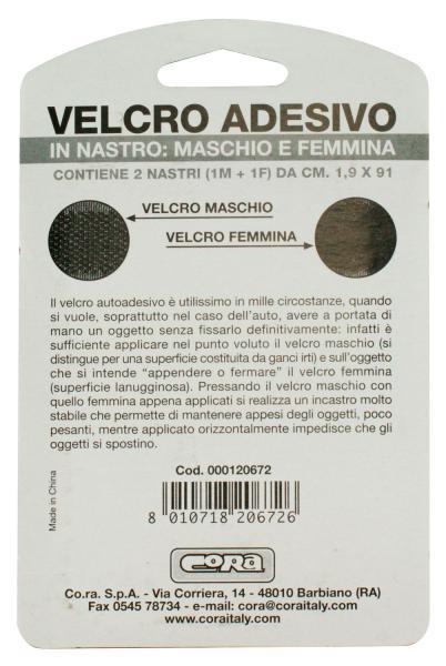 Velcro adesivo in rotolo 1,9x91 cm - immagine 3