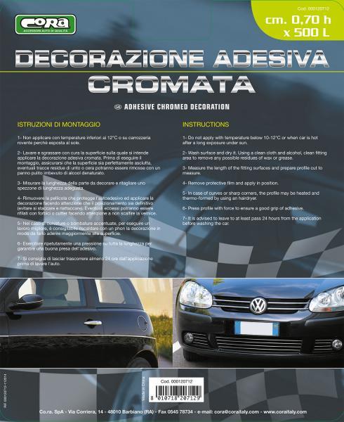 Decorazione adesiva cromata 0,7x500 cm - immagine 5