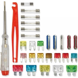 Kit emergenza fusibili 28 pz assortiti