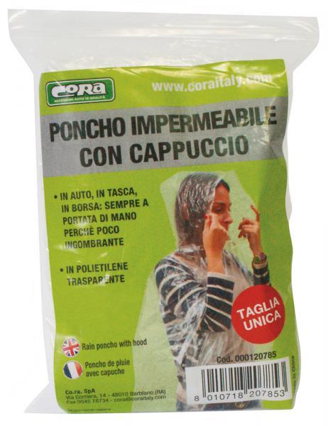 Poncho impermeabile con cappuccio - immagine 2