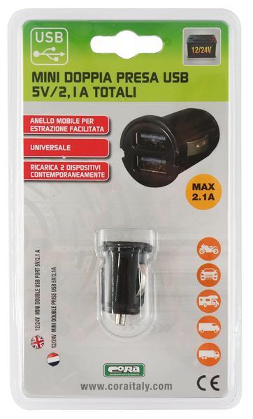 Mini doppia presa USB 5V/2.1A - immagine 6