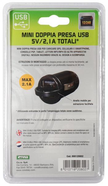 Mini doppia presa USB 5V/2.1A - immagine 7