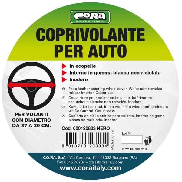Coprivolante in finta pelle nero - immagine 2