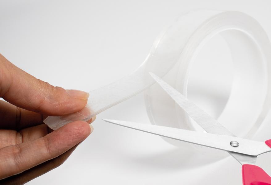 Nastro biadesivo in gel trasparente 1 m x 30 mm - immagine 2