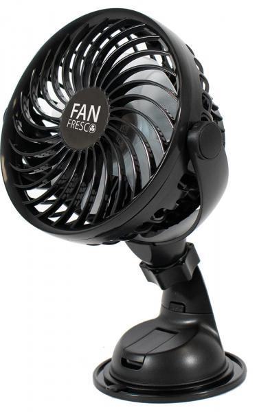 Ventilatore ricaricabile con ventosa e supporto per cruscotto