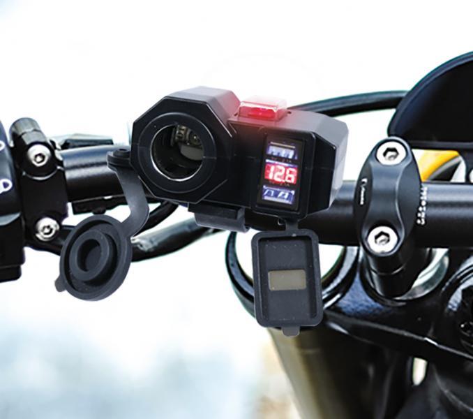 Presa 12V + 2 prese USB + voltmetro - immagine 5