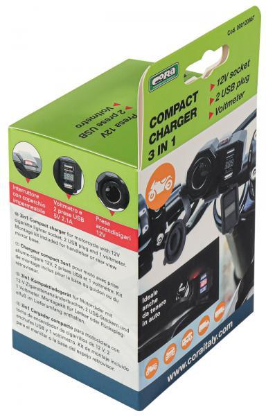 Presa 12V + 2 prese USB + voltmetro - immagine 7