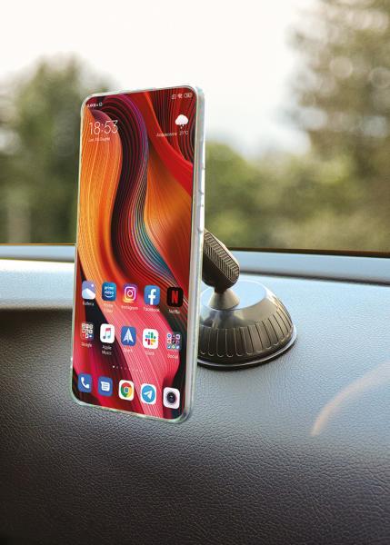 Porta smartphone a ventosa da vetro/cruscotto orientabile - immagine 3