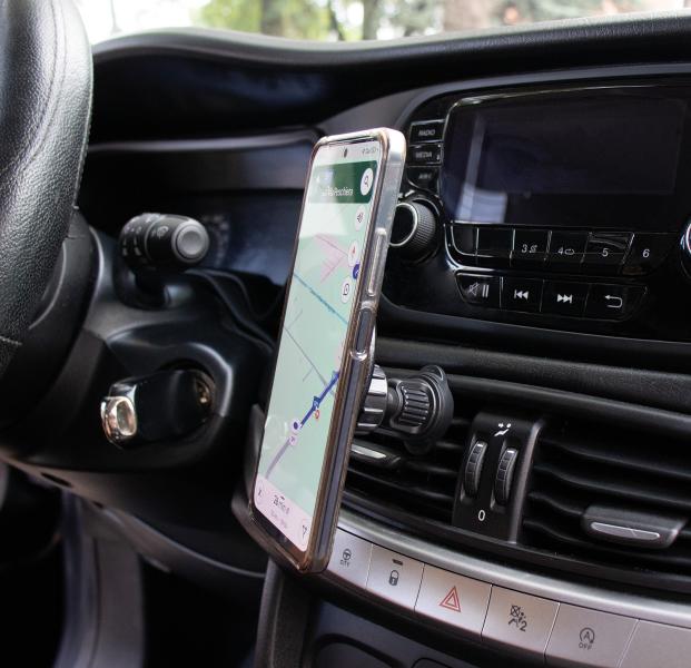 Porta smartphone magnetico per bocchette aria - immagine 2