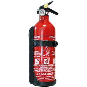 Estintore 1 kg a polvere ABC con supporto e manometro