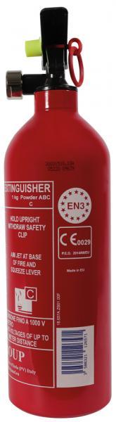 Estintore 1 kg a polvere ABC con supporto e manometro - immagine 4