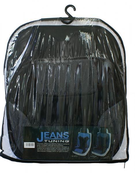Coprisedile anteriore universale Jeans Tuning grigio/nero - immagine 3