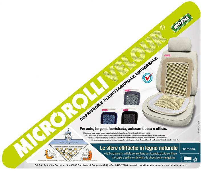 Coprisedile anteriore universale Velour blu - immagine 3