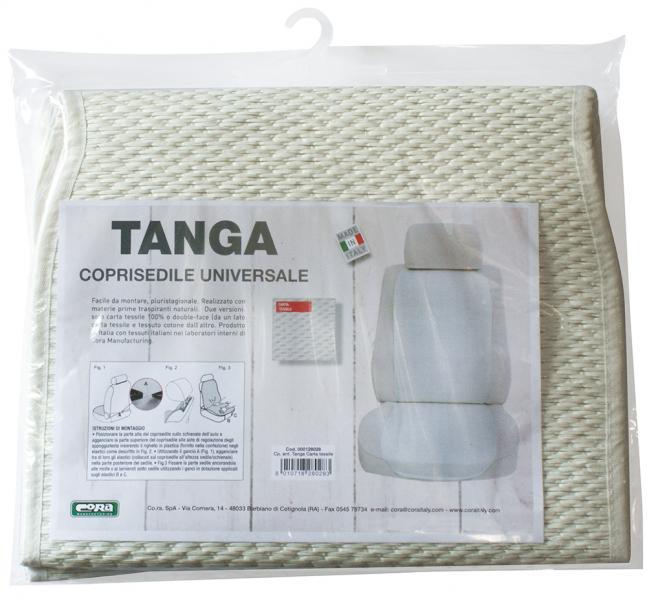 Coprisedili anteriori universali Tanga carta tessile - immagine 3