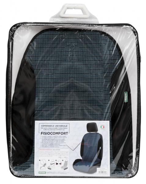 Coprisedile anteriore universale Fisiocomfort tess. Rigato avio - immagine 5