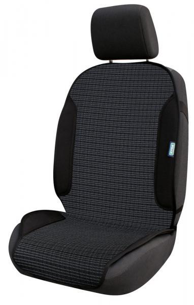 Coprisedile anteriore universale Fisiocomfort tess. Rigato nero