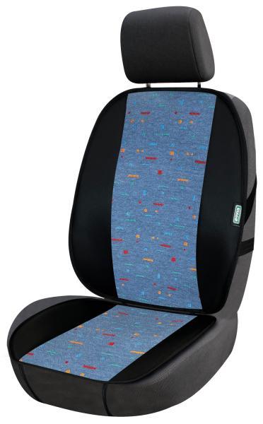 Coprisedile anteriore universale Topfresh cotone tetris avio/carta tessile
