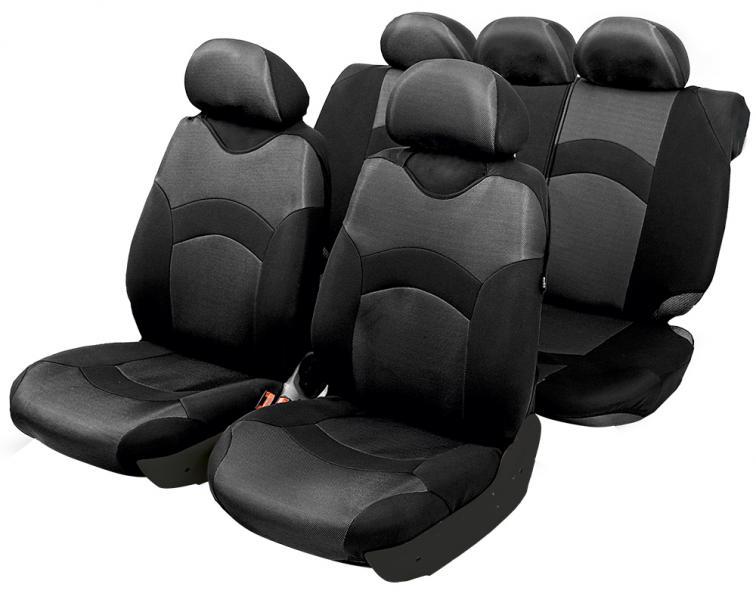 Serie completa coprisedili Revolution grigio/nero