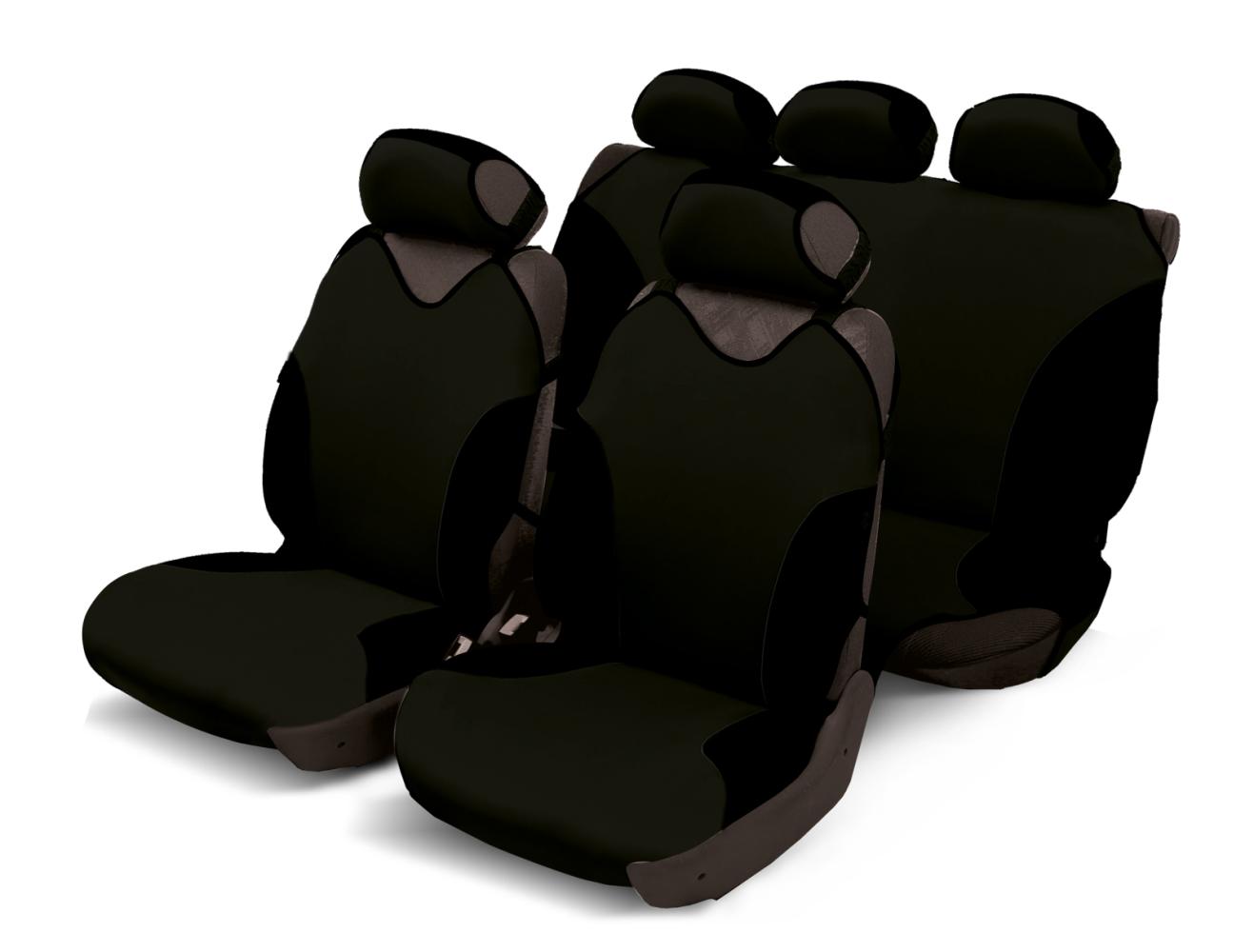 Serie completa coprisedili Turbo nero