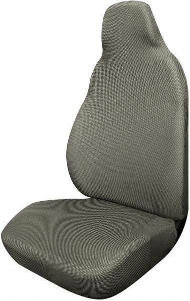 Coprisedile anteriore Poncho tess. elastico misto cotone grigio polvere