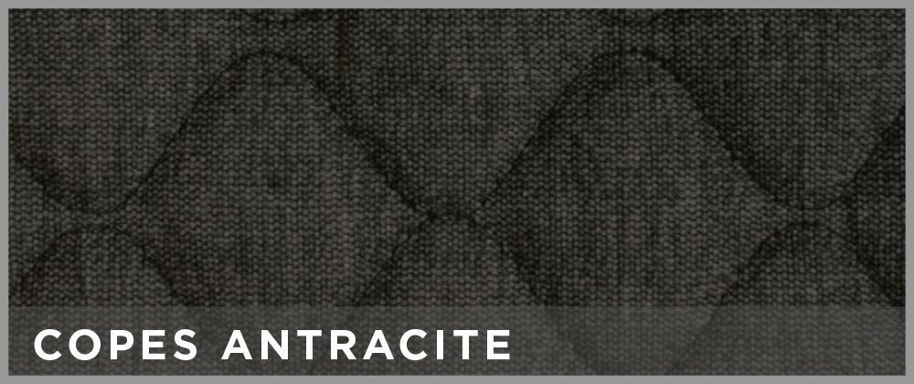 Coprisedili anteriori Espresso Deluxe tg. grande tess. cotone trapuntato antracite - immagine 2