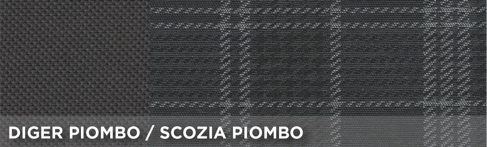 Serie completa coprisedili personalizzati Fiat Panda 12> 4 posti post. intero tess. misto cotone scozzese grigio/piombo - immagine 4