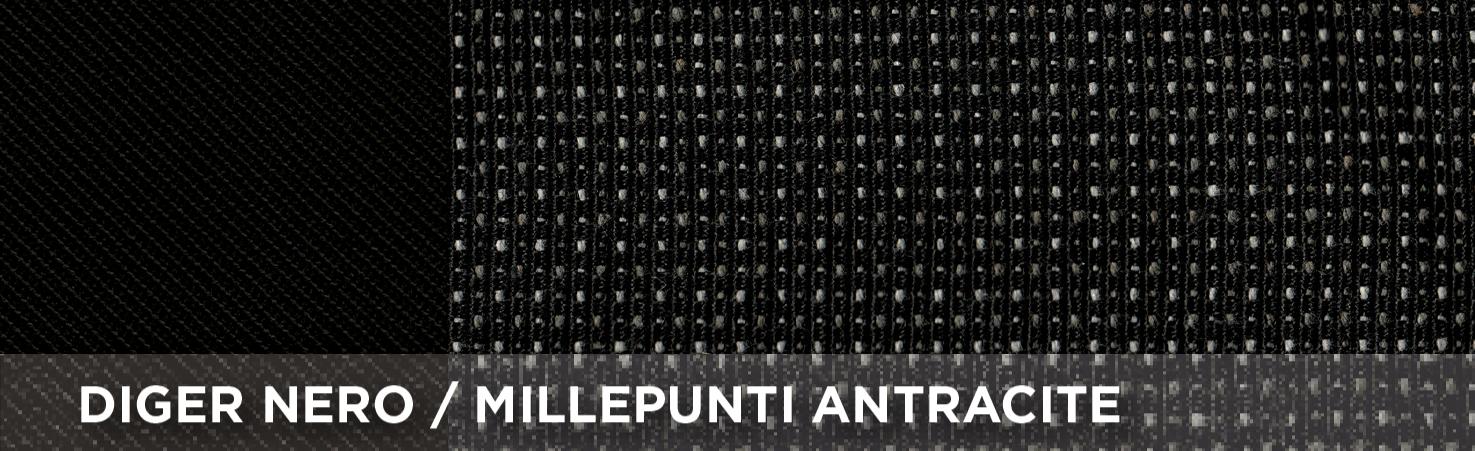 Coprisedili anteriori personalizzati CITROEN C3 16>24 tess. millepunti antracite - immagine 2