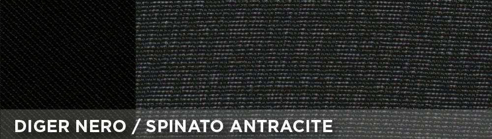 Coprisedili anteriori personalizzati Lancia Ypsilon 11>24 tess. misto cotone nero/antracite - immagine 2