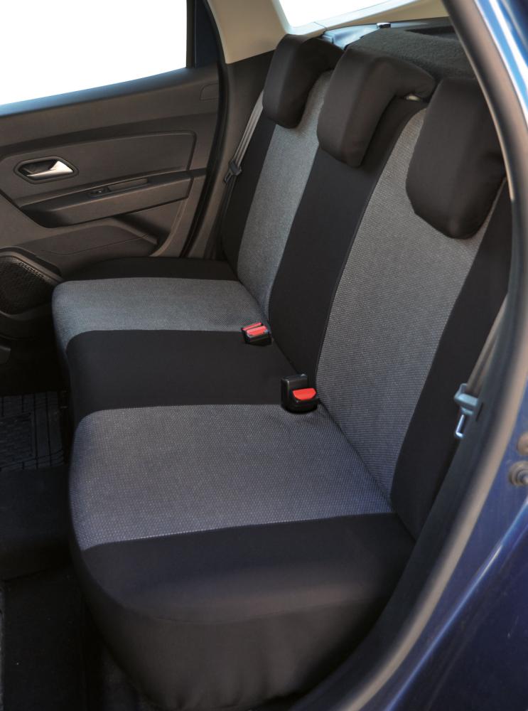 Serie completa coprisedili personalizzati JEEP Renegade 14>/Compass 17>, DACIA Duster I 10>18 / Sandero 20> tess. Millepunti antracite - immagine 3